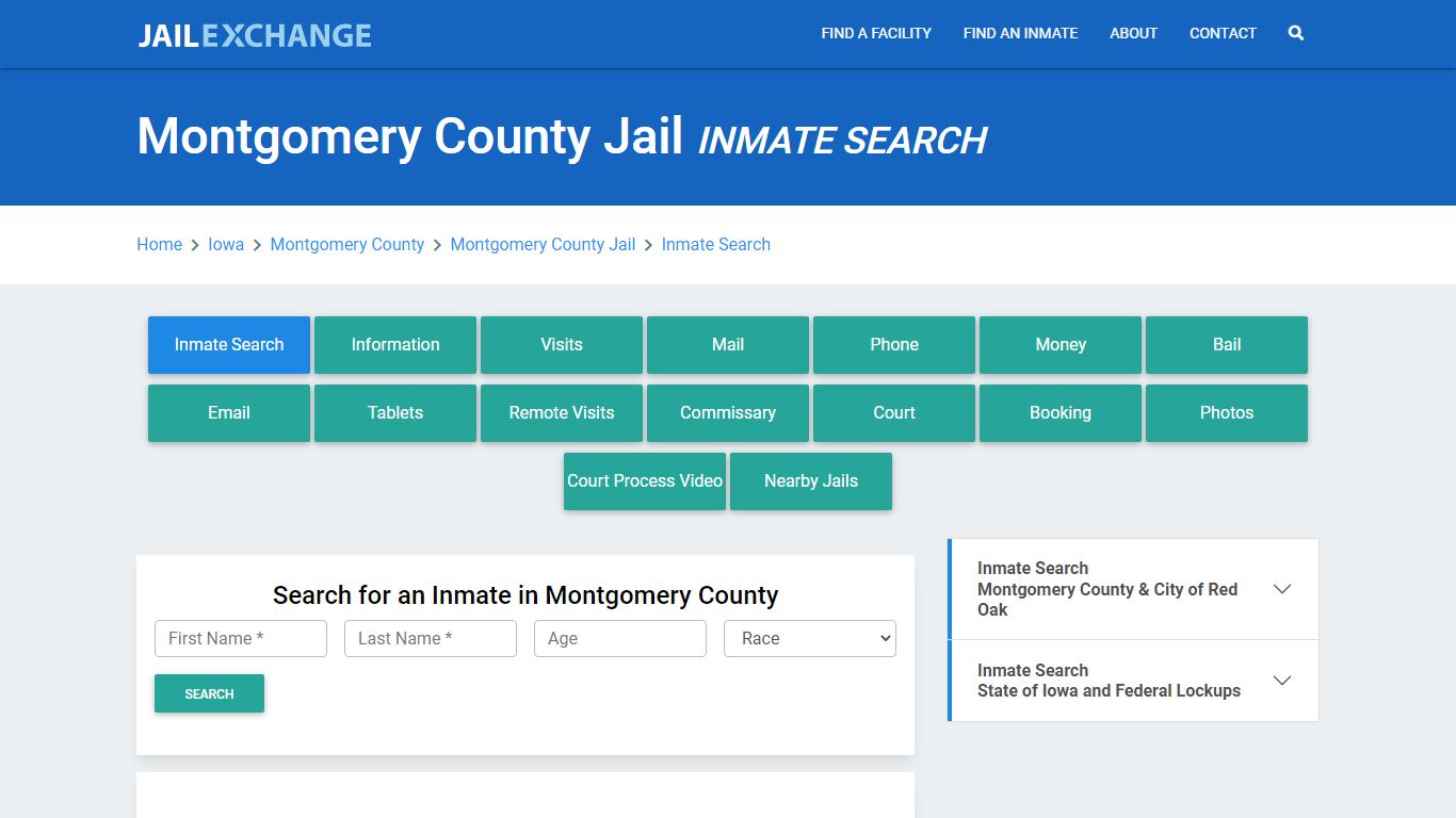 Montgomery County Jail, IA Inmate Search: Roster & Mugshots