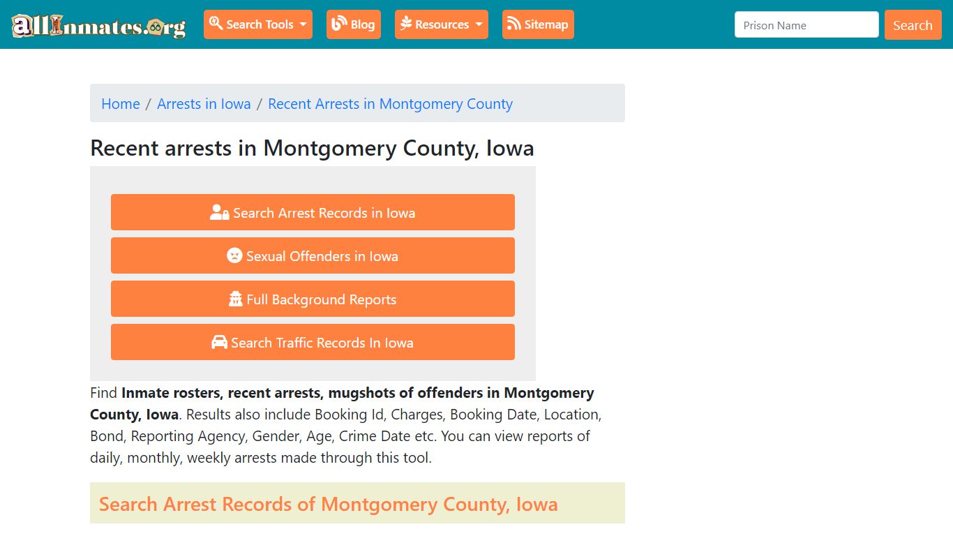 Recent arrests in Montgomery County, Iowa | Mugshots, Rosters, Inmates ...